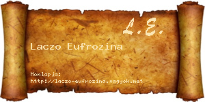 Laczo Eufrozina névjegykártya